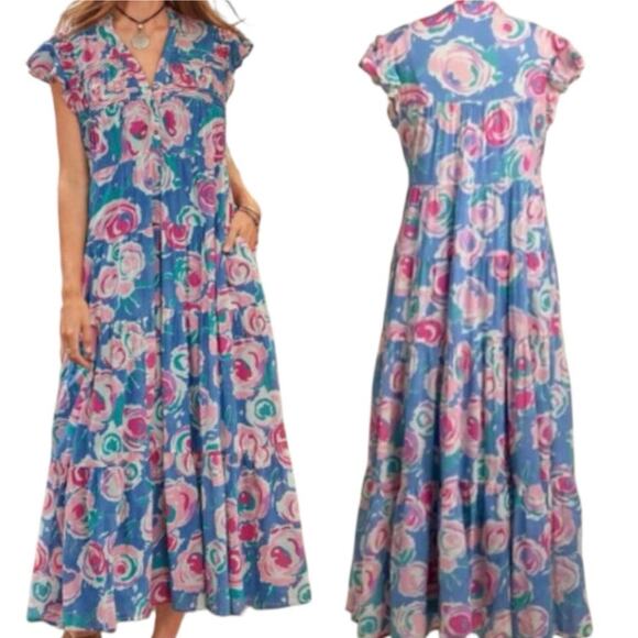 New Sundance June Rose Maxi Dress - Picture 1 of 7